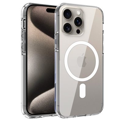 Capa COOL para iPhone 15 Pro Max Magnética Transparente