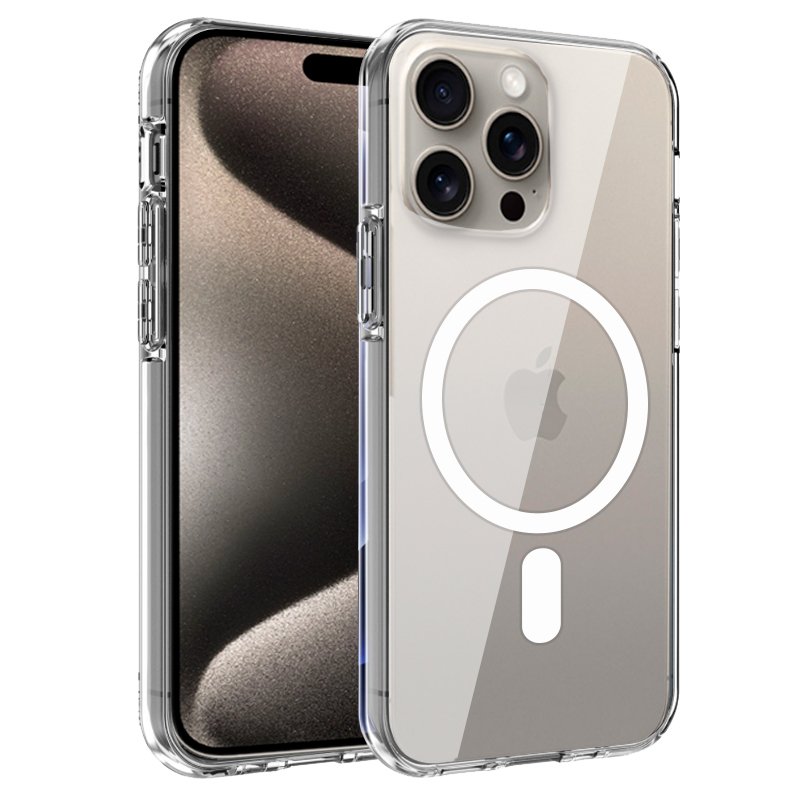Capa COOL para iPhone 15 Pro Max Magnética Transparente