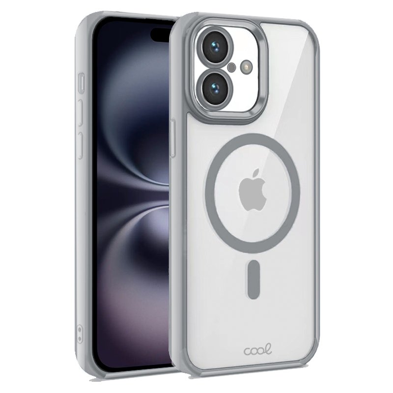 Capa COOL para iPhone 16 Magnética Borde Prata