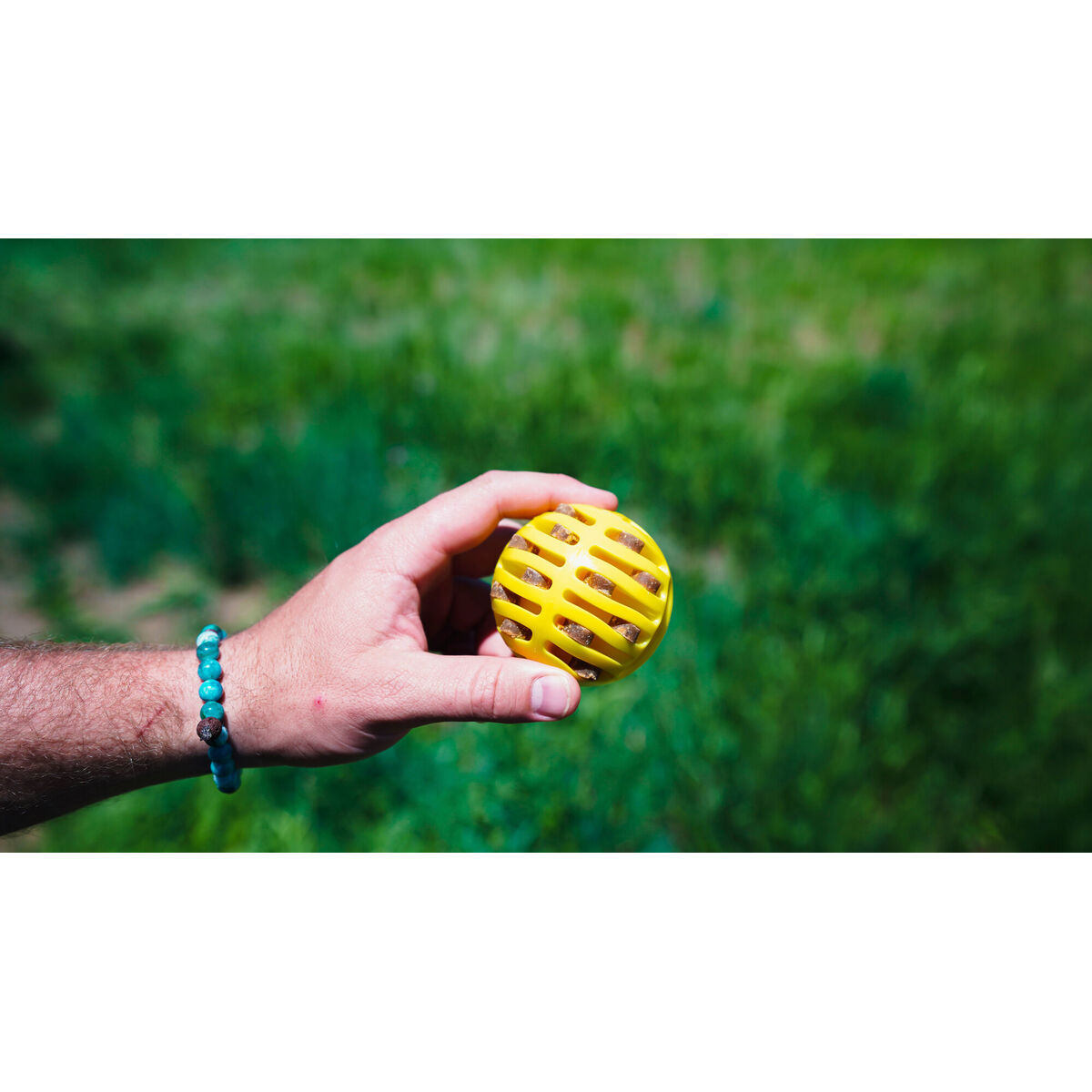 Lançador de Bolas para Cães Hunter Amarelo Laranja Borracha Bol 6 S6104549_5