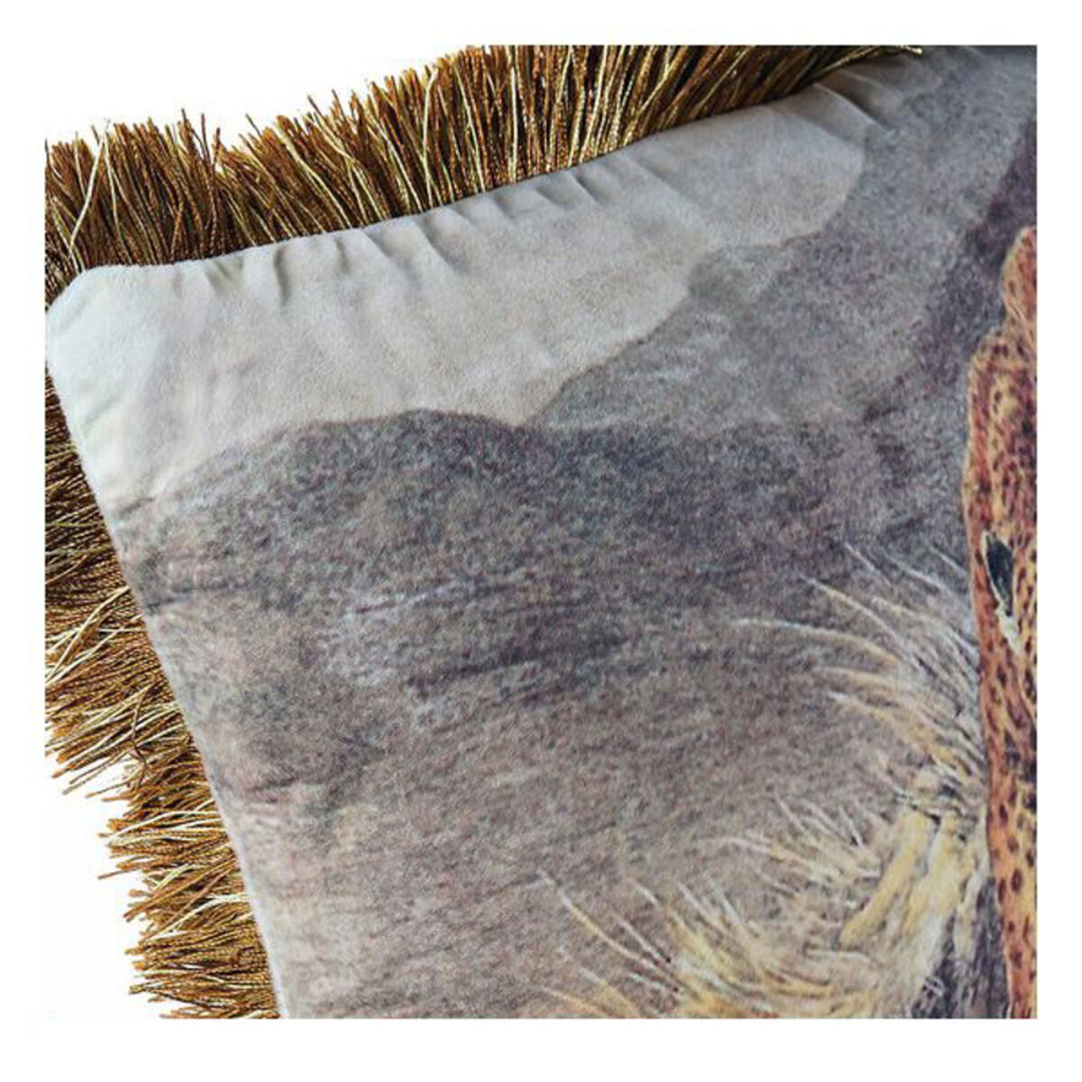 Almofada DKD Home Decor Alumínio Colonial Selva (2 Unidades) (2 Peças) 3 S3007025_2