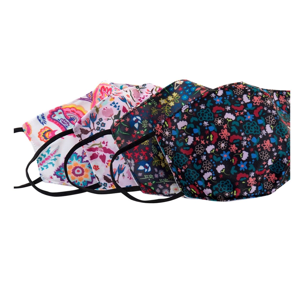 Máscara Higiénica DKD Home Decor Multicolor 4 Unidades 2 S3016561_1