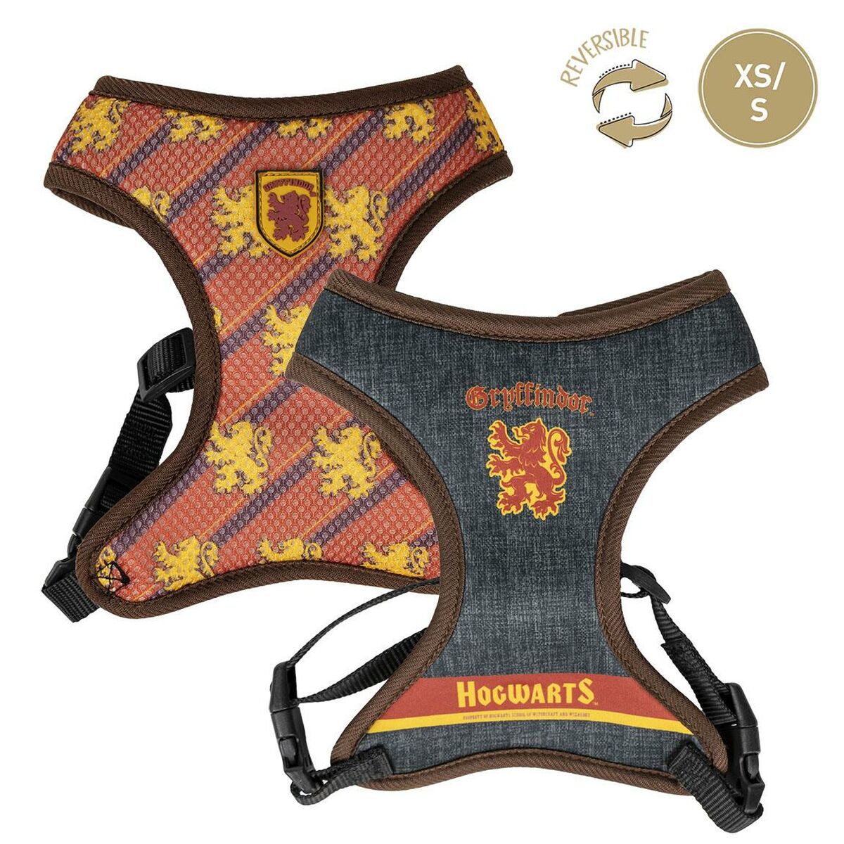 Arnês para Cães Harry Potter Reversível Vermelho XS 2 S0738373_1