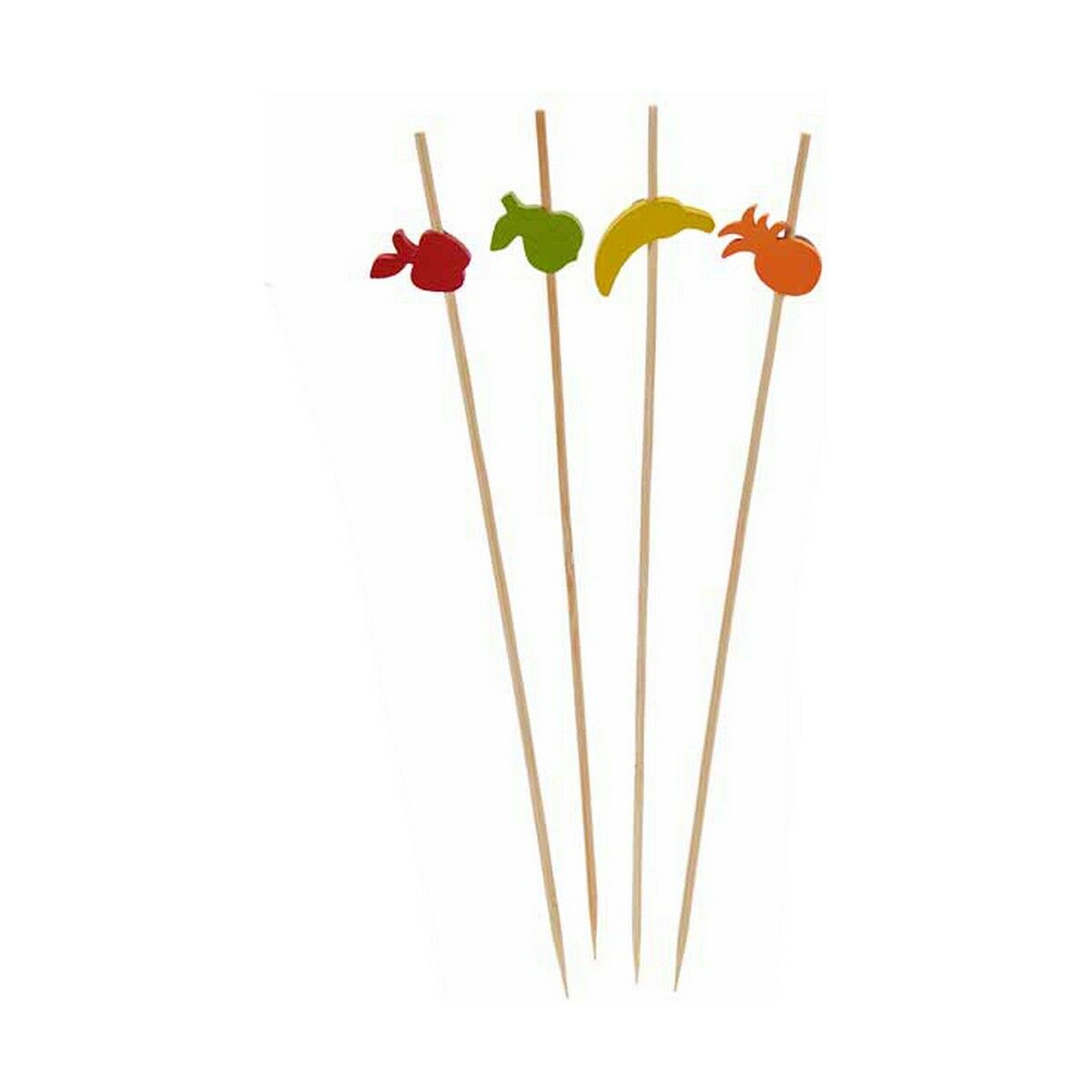 Conjunto de Espetos para Churrascos Kinvara Bambu Espeto Decorado (24 Unidades) 2 S3623799_1