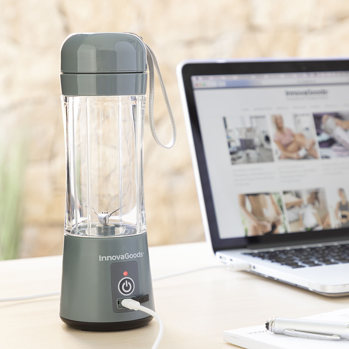 Liquidificadora de Copo Portátil Recarregável Shakuit InnovaGoods 9 V0103242_8