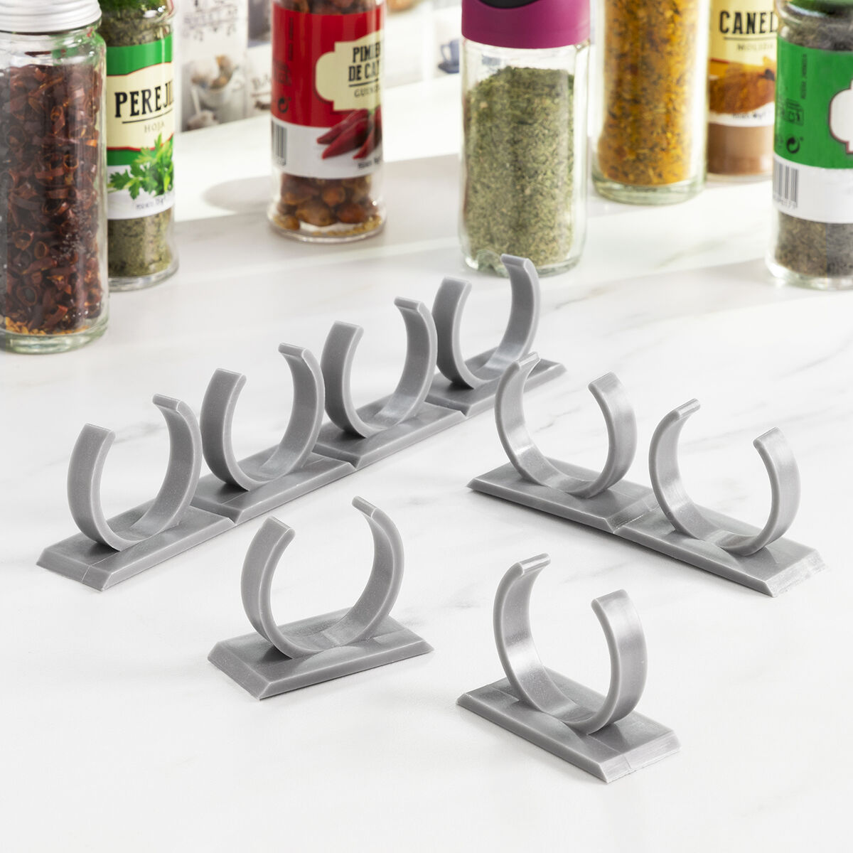 Organizador de Especiarias Adesivo e Divisível Jarlock x20 InnovaGoods 3 V0103336_2