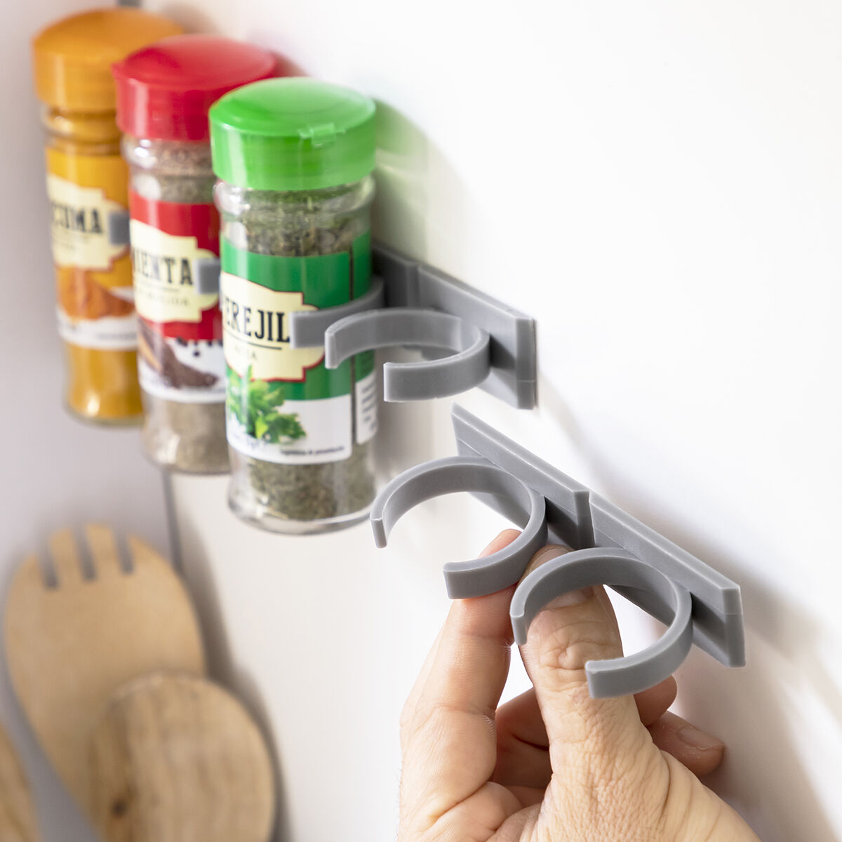 Organizador de Especiarias Adesivo e Divisível Jarlock x20 InnovaGoods 4 V0103336_3