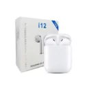 Fones/Auriculares Bluetooth sem Fio i12 Brancos