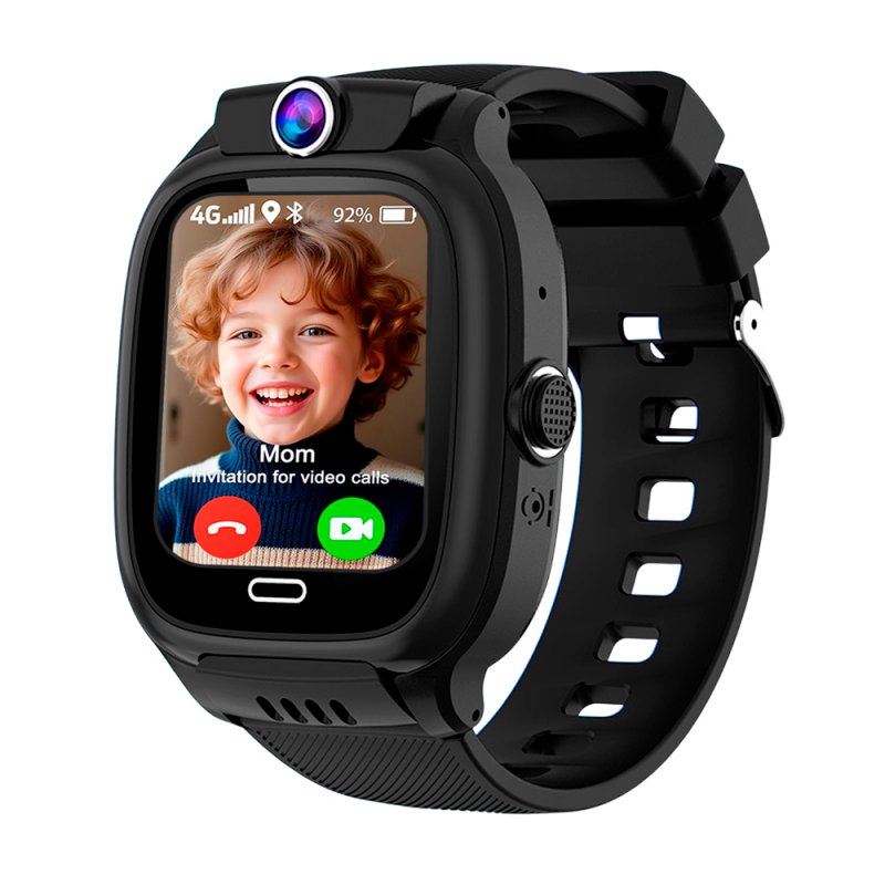 Smartwatch COOL Kids 4G GPS Silicone Preto (Localização, Chamadas de Vídeo, SIM)