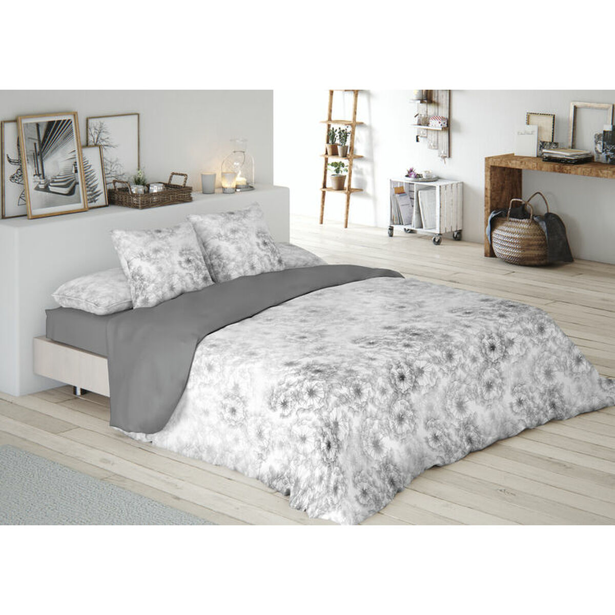 Conjunto de capa de edredom Pierre Cardin JEWEL Cinzento Casal 3 Peças 2 D2101857_1