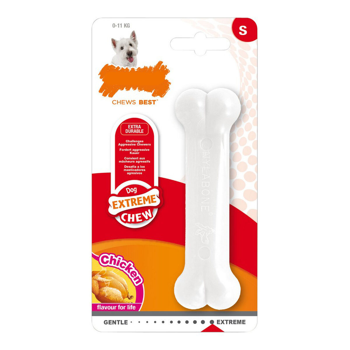 Mordedor para cão Nylabone Extreme Chew Tamanho S Frango Nylon 1 S6101431_0
