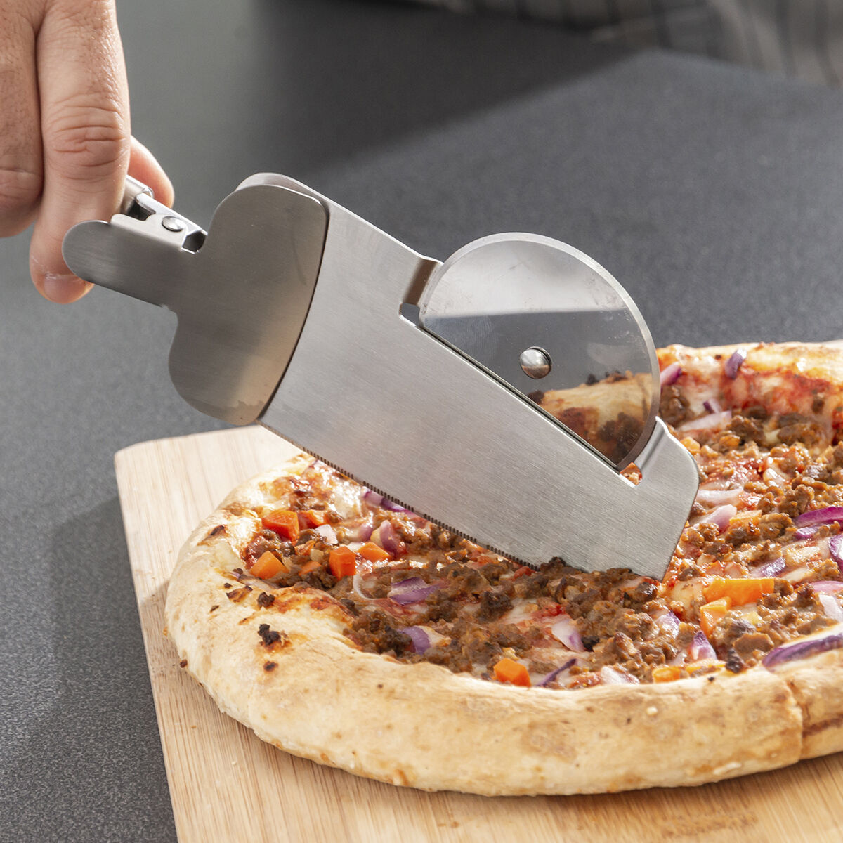 Cortador de Pizza 4-in-1 Nice Slice InnovaGoods 4 V0101028_3