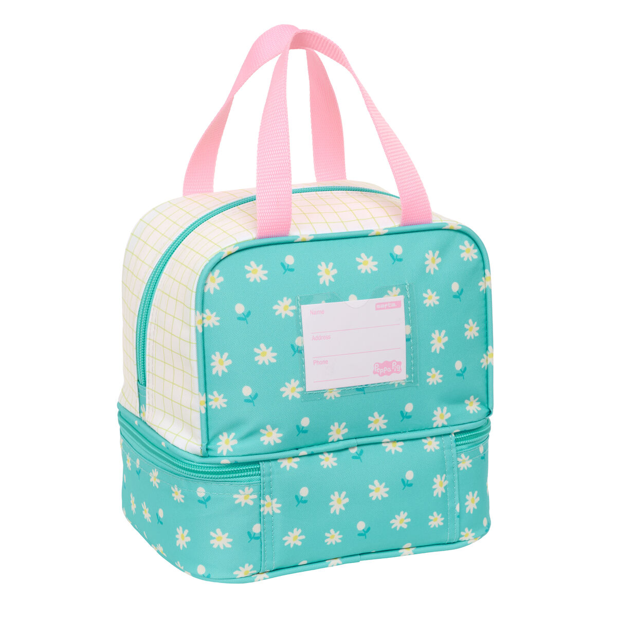Lancheira Peppa Pig Pretty flowers Amarelo Menta 20 x 20 x 15 cm 3 S4311430_2