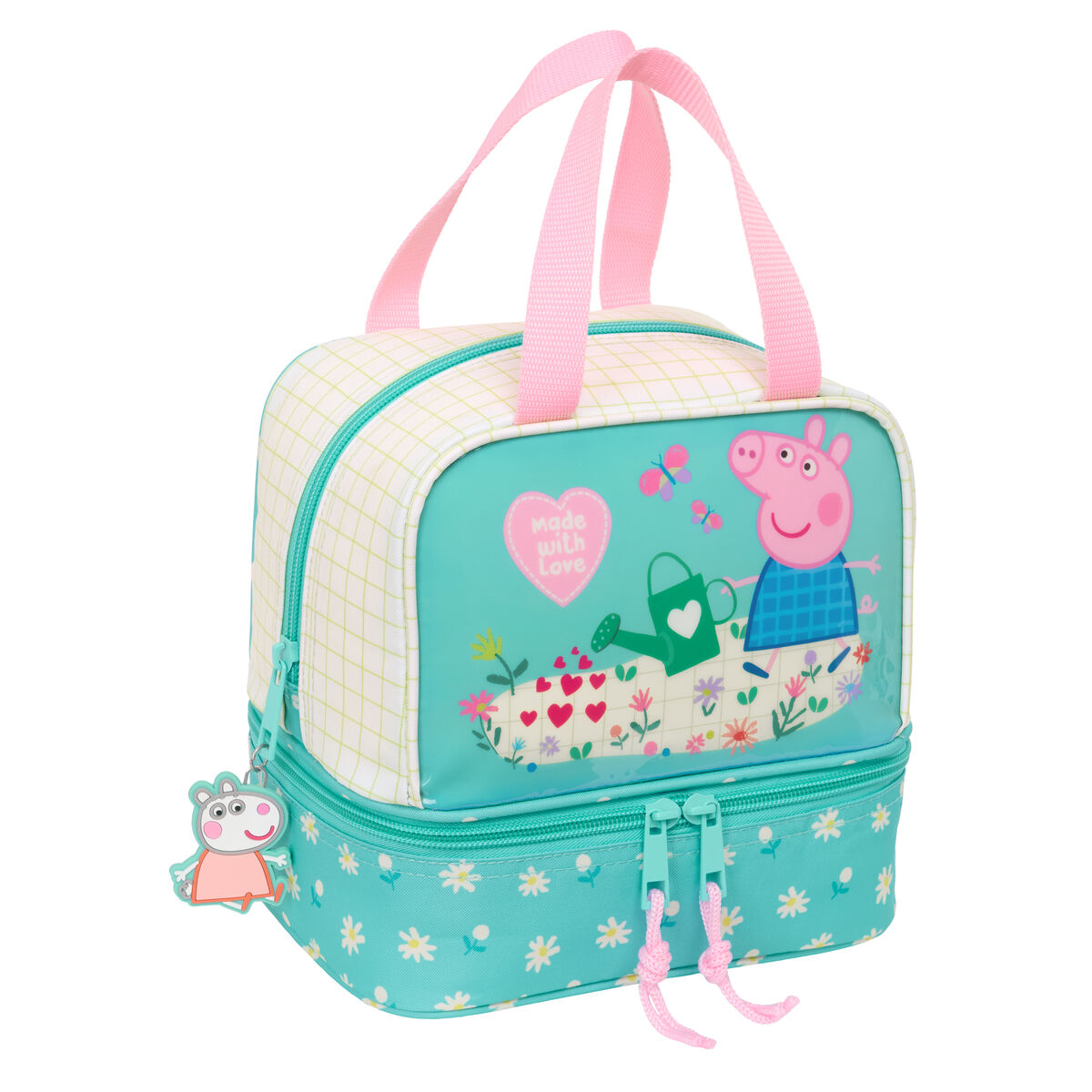 Lancheira Peppa Pig Pretty flowers Amarelo Menta 20 x 20 x 15 cm 1 S4311430_0